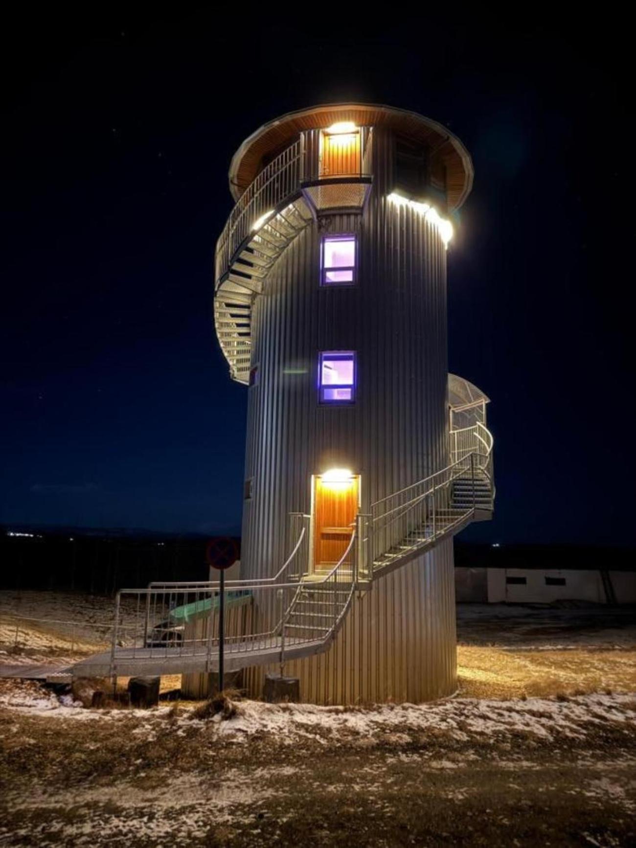 Klettar Tower Iceland Fludir Bagian luar foto