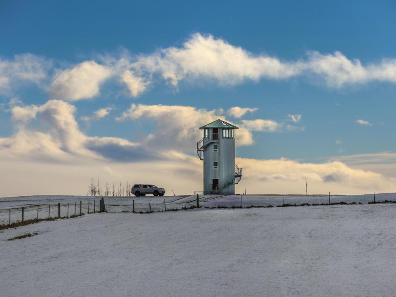 Klettar Tower Iceland Fludir Bagian luar foto
